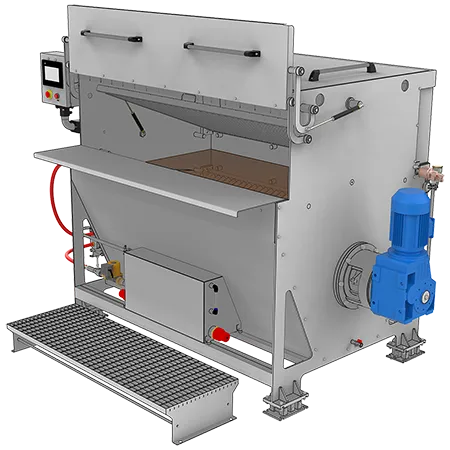 horizontal chocolate melting tank