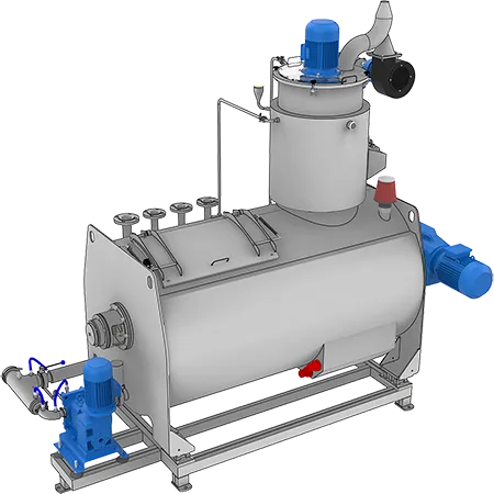 Conche horizontal para chocolate líquido HMC1000 (lote de 1000 kg)